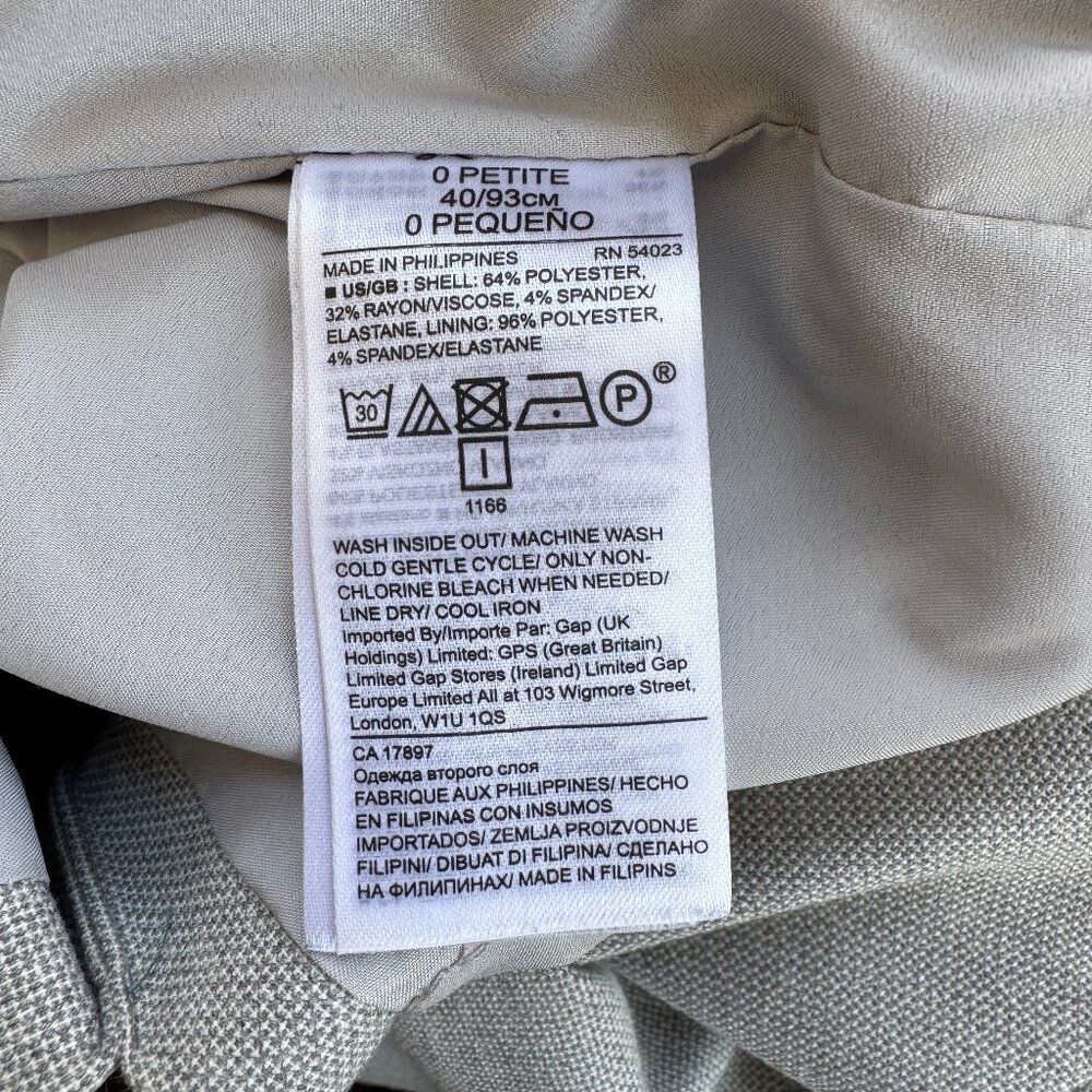 Banana Republic Grey Sheath Work Dress - Size 2 - Picture 7 of 7